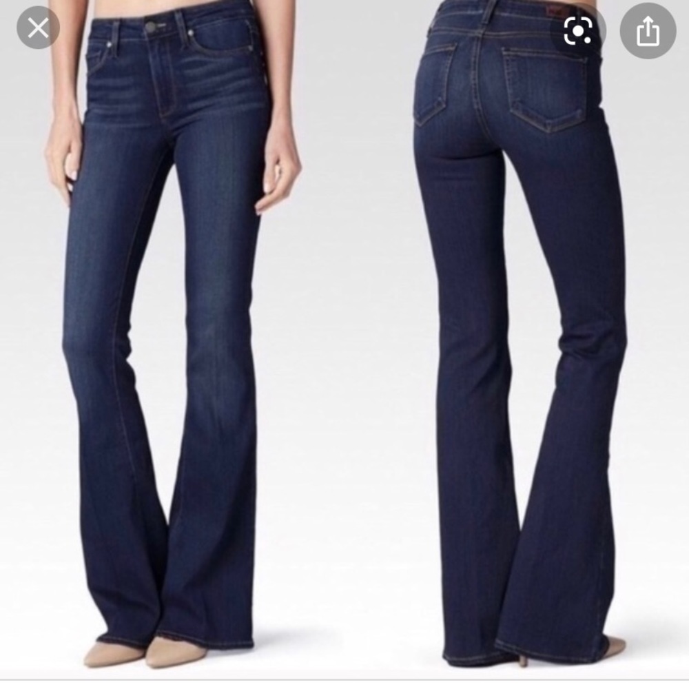 PAIGE Denim Bell Canyon Flares size 26